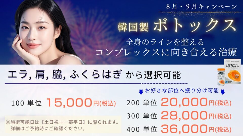 8月ボトックス