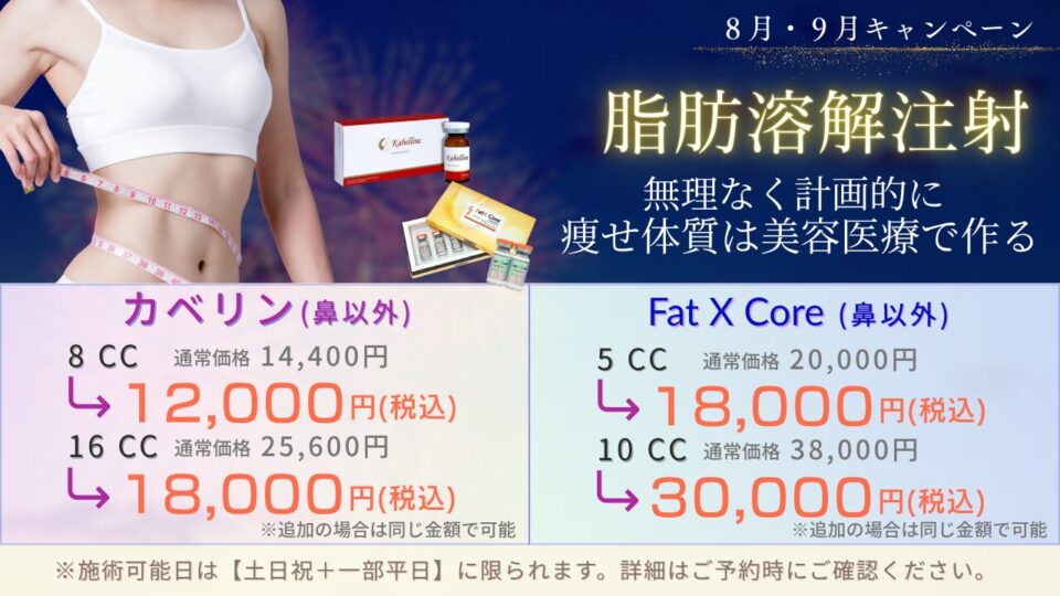 8月脂肪溶解注射