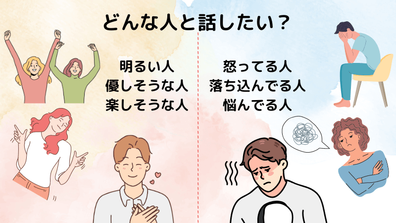 どんな人となら会話を続けたいかを考える