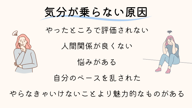 やらなきゃいけないのにやる気が出ない